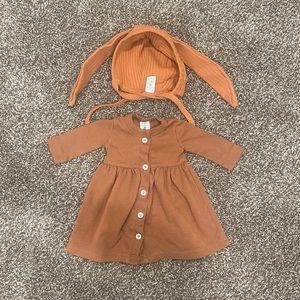 Kate Quinn 3-6 Mo Dress and Bunny Bonnet
